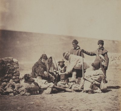 Gruppe des 47. (Lancashire) Infanterieregiments, aus einem Album mit 52 Fotografien zum Krimkrieg, 1855 von Roger Fenton